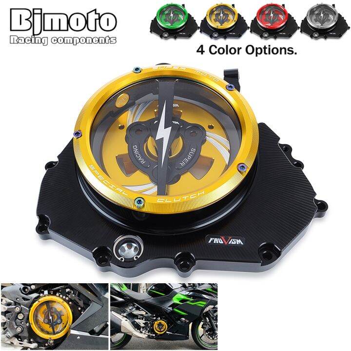 For Kawasaki Ninja 400 Z400 Ninja400 Clear Clutch Cover Engine