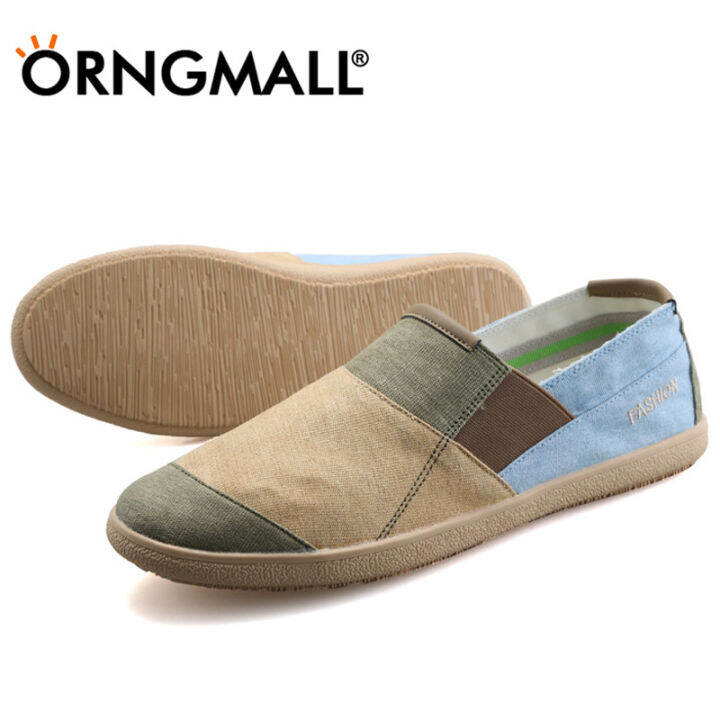 orngmall-รองเท้าลำลองแฟชั่นผู้ชายรองเท้าผ้าใบสำหรับฤดูร้อนสำหรับเสื้อผ้าบุรุษรองเท้า-slip-ons-amp-loafers-เทรนด์-doudou-รองเท้าขี้เกียจรองเท้าบุรุษผู้ชายเก่าปักกิ่งรองเท้าขนาดใหญ่36-46