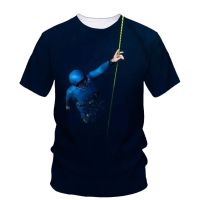 ฤดูร้อนเสื้อยืดผู้ชาย Deep Sea Diving บุคลิกภาพกราฟิก 3d การพิมพ์หลวม O คอแขนสั้น Hip Hop แฟชั่นคุณภาพสูง