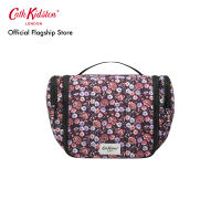 Cath Kidston Large Travel Wash Bag Sketch Ditsy Black/Pink กระเป๋า กระเป๋าเครื่องสำอาง กระเป๋าสีดำ กระเป๋าแคทคิดสตัน