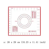 【Worth-Buy】 แผ่นรองอบทำจากซิลิโคนขนาด60*40ซม. แผ่นรองทำขนมคุกกี้แบบไม่ติดขนาดอุปกรณ์เสริมสำหรับอบแป้งลูกกลิ้งทำขนมพิซซ่า