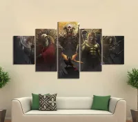 5pcs Path of Exile Games Posters Canvas Art Wall Paintings for Living Room Decor