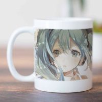 Girl Anime 350ml White Ceramic Tea Milk Coffee Mug Cup