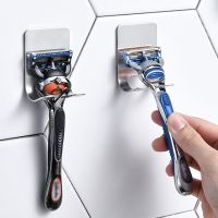 Deluxe Razor Holder /Adhesive Stainless Steel Heavy Duty Storage Hook /Razor Bathroom Kitchen Organizer Hook /for Shower Shaver Holder Hook Hanger