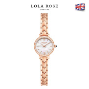 Đồng hồ đeo tay nữ đồng hồ Lolarose thiết kế từ Anh mặt tròn nhỏ gọn kính