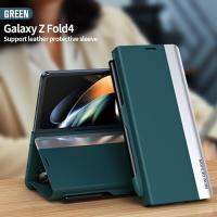 HOCE เคสโทรศัพท์หนังมีที่จับแบบรวมทุกอย่างสำหรับ Samsung Galaxy Z Fold 4 3 2 5G เคสด้านหลังแม่เหล็ก Fold2 Fold3ไม่มีปากกา