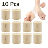 10 Pieces Athletic Tape Foam Cotton Skin Film Self-Adhesive Elastic Bandage Protect Elbow Knee Skin Mask Film Adhesives Tape