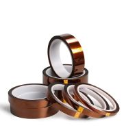 ❀✴ 33 Meters Single Side Conductive Copper Foil Tape Strip EMI Shielding Heat Resist Tape High Temperature Adhesive 12 Sizes