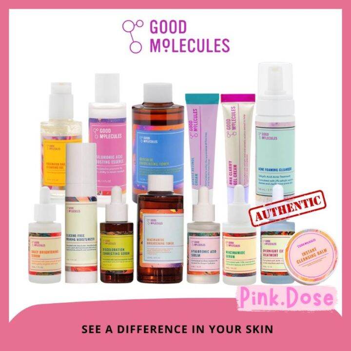 New GOOD MOLECULES Brightening Toner / Niacinamide / Retinol Cream