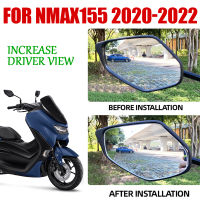 กระจกกระจกด้านข้างกระจกนูนสำหรับ NMAX155 NMAX 155 2020 2021 2022 Aksesori Motosikal Meningkatkan