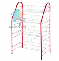 ชั้นวางรองเท้า 4 ชั้น ตู้เก็บรองเท้า ตู้ใส่รองเท้า จัดเก็บรองเท้า js99.