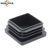 ✳◎ Black/White Plastic Square Blanking End Caps Tube Pipe Box Section Inserts Plug Bung Chair Leg Dust Cover Furniture Foot Pads