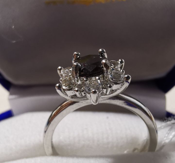 แหวนเพชรดำ-ฺblack-diamond-0-68-กะรัต-เรือนเงินแท้-925-ไซส์-51