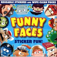 Be Yourself หนังสือ Funny Faces: Sticker Fun! : 9781848574069