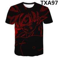 Anime Goku Japanese Manga tshirts for Men Crew Neck Short Sleeve Fashion Breathable Casual Tops Streetwear daily Men Clothes