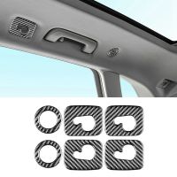 ◙ Roof Hook Panel Cover Trim Frame Sticker Decoration Carbon Fiber For Q5 2018-2023 Interior Accessories