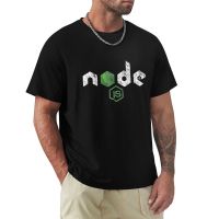 Vintage Distressed Nodejs Javascript Programmer T-Shirt Tees Graphic T Shirt Graphic T Shirts T Shirts For Men