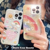 หอยสังข์เคสโทรศัพท์ IMD ลวดลายแสงแดดรุ้ง,สำหรับ iPhone 11, 12, 13, 14, 15 Series