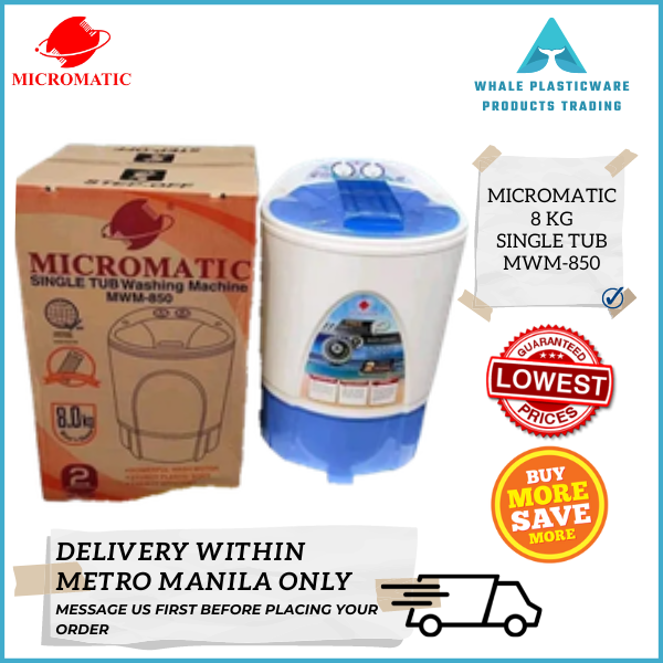 Micromatic Washing Machine Single Tub 8 kg Lazada PH