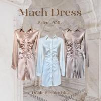 MK10 l MACH DRESS เดรสซาติน มีเชือกผูกหลัง