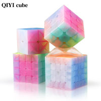 Qiyi วุ้นสีเมจิก Cube ใส Cube ปริศนาของเล่นนิ้ว Neo มืออาชีพความเร็วก้อนต้นการศึกษาของเล่นสำหรับเด็ก