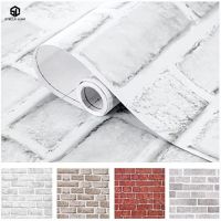 [24 Home Accessories] วอลล์เปเปอร์อิฐลอกและติดสำหรับห้องนอน Faux Brick ตู้ครัวตกแต่งบ้านสติ๊กเกอร์ติดผนัง Papel De Parede สติกเกอร์ Muraux