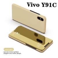 ส่งจากไทย Case Vivo Y91C เคสเปิดปิดเงา สำหรับรุ่น Vivo Y91C เคสวีโว่ y91c เคส Vivo Y91C Smart Case เคสฝาเงา สมาร์ทเคส เคสตั้งได้ Vivo Y91C