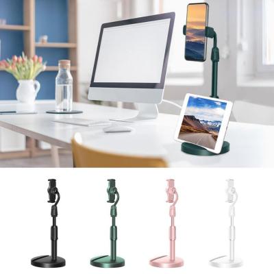 Phone Desk Holder Adjustable Telescopic Tablet Holder With Double Slots Frosted Phone Organizer Mobile Stand For Dorms Bedrooms Dining Rooms Living Rooms upgrade