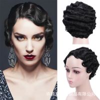 Wig female Shanghai TouShui ripple wave short curly hair wigs Halloween parties restoring ancient ways African women wig