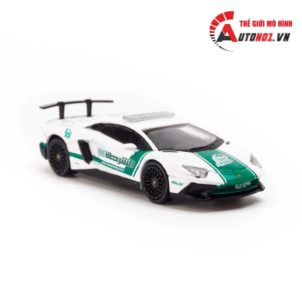 MÔ HÌNH XE LAMBORGHINI AVENTADOR LP750-4 POLICE DUBAI 1:64 TARMAC WORKS  T64G-002-DP 