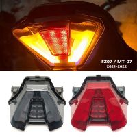 MT07รถมอเตอร์ไซด์แบบรวมไฟท้ายด้านหลังแบบสัญญาณไฟเลี้ยว LED FZ-07สำหรับยามาฮ่า