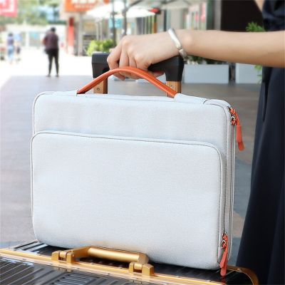 กระเป๋าแล็ปท็อปกันกระแทกเคสพกพาหรูสำหรับผู้หญิงขนาด13 14 15.6นิ้วซองโน๊ตบุ๊คกระเป๋าใส่คอมพิวเตอร์สำหรับขายดี Macbook Air Pro