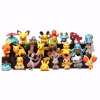 ของเล่นตกแต่งน่ารัก ZESTON 24ชิ้น/ชุดโมเดลเคลื่อนไหวการ์ตูน Pikachu อะนิเมะของเล่นโปเกมอนตุ๊กตาขยับแขนขาได้