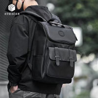 TOP☆ATHACER Large-capacity Student Backpack Men And Women With The Same Style Korean School Bag Waterproof Nylon Fabric Casual Travel Bag