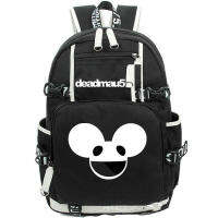 เป้สะพายหลัง Deadmau5โจเอลซิมเมอร์แมน Daypack Deadmau 5กระเป๋านักเรียนเป้สะพายหลังสำหรับดีเจเพลงกระเป๋าย่ามไปโรงเรียนกระเป๋าเดย์แพ็คคอมพิวเตอร์