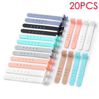 20/4PCS Universal Cable Management Wire Cord Fixer Charger Organizer New Phone Cable Winder Wrap Earphone Clip Silicone Holder Cable Management