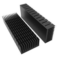 2 Pcs 40Mm Heatsink Kit 120Mm X 40Mm X 20Mm  Cooler Aluminum Heatsink For Cooling LED Peltier Thermal Module Heatsinks