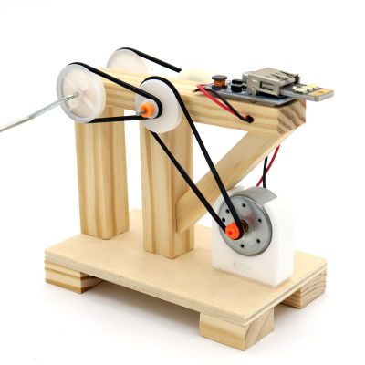 เครื่องกำเนิด Dynamo ของเล่นทดลองวิทยาศาสตร์โมเดลจากไม้สำหรับเด็กการเรียนรู้ทางฟิสิกส์ชุดการศึกษาโครงการสเต็มโรงเรียน