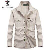 fsbdfb PLOVER [พร้อมส่ง] เสื้อเชิ้ตแขนยาว เข้ารูป ระบายอากาศได้ดี สไตล์ทหาร สําหรับผู้ชาย 1