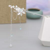 【YF】◕♣  Womens Hair Clasp Flowers Design Shake Hanfu Stick with Tassel Headwear Hairpins Jewelry