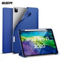 สำหรับ Ipad Pro เคสโทรศัพท์ Esr 11 12.9 นิ้ว Tpu แบบนิ่มนิ่มเคสปลอกพร้อมที่ใส่ดินสอแบบยืดหยุ่นอัตโนมัติ