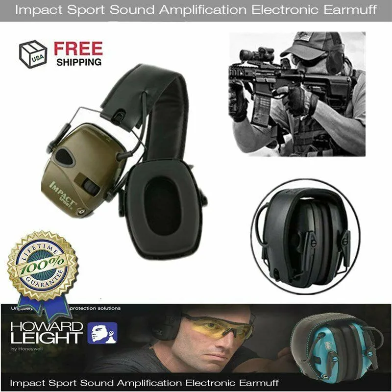 Howard Leight R-01526 by Honeywell Impact Sport Sound Amplification  Electronic Shooting Earmuff With Case and ear pads earmuff case Adapters  Lazada PH