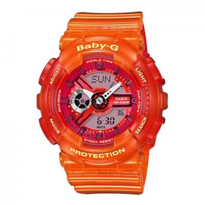 Casio Baby-G นาฬิกาข้อมือผู้หญิง สายเรซิ่น รุ่น BA-110JM-4A - Orange