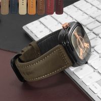 suitable for SEVENFRIDAY Genuine Leather Watch Strap Q1 M2 Dark Red Brown Nubuck Leather Strap