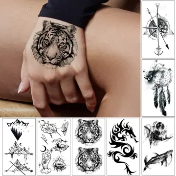 Bilizar 56 Sheets Watercolor Owl Tiger Lion Temporary Tattoos For Women Men  Body Art Arm Thigh 3D Long Lasting Realistic Fake Tattoo Sleeve Stickers  For Adults Wolf Animals Temp Tattoo Decals Kids