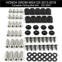 Fit For HONDA GROM MSX 125 2013 2014 2015 2016 Motorcycle Accessories Complete Full Fairing Bolts Kit Speed Nuts Stainless Steel