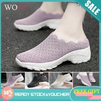 CODtianjia6731 READY STOCK WOVO kasut perempuan murah women shoes plus size 35-42 korean shoe casual running women sports shoes kasut sport wanita slip on thick bottom sneakers for women