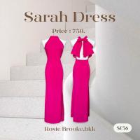 SE56 l DARAH DRESS เดรสคล้องคอ โบว์หลัง ผ่าหน้า