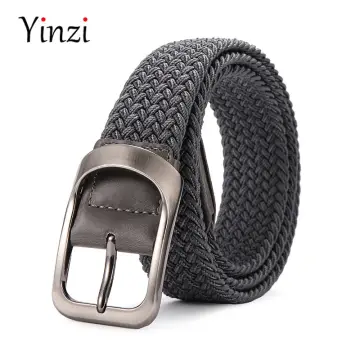 Thickened Elastic Woven Belt Braided for Men and Women High Quality Fabric  Stretch Casual Golf Belts