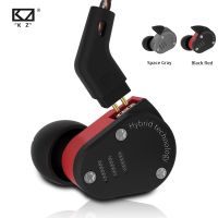 KZ ZSA Headphones Metal Sport Earphone Armature And Dynamic Hybrid In Ear Monitors Headset Hifi Bass Noise Cancelling Earbuds